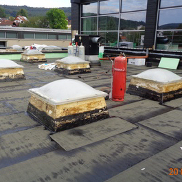 Sanierung Flachdach Sporthalle