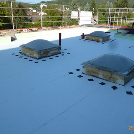 Sanierung Flachdach Sporthalle