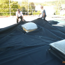 Sanierung Flachdach Sporthalle