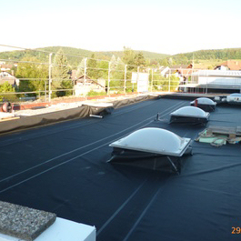 Sanierung Flachdach Sporthalle