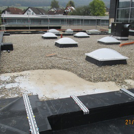 Sanierung Flachdach Sporthalle