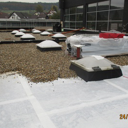 Sanierung Flachdach Sporthalle